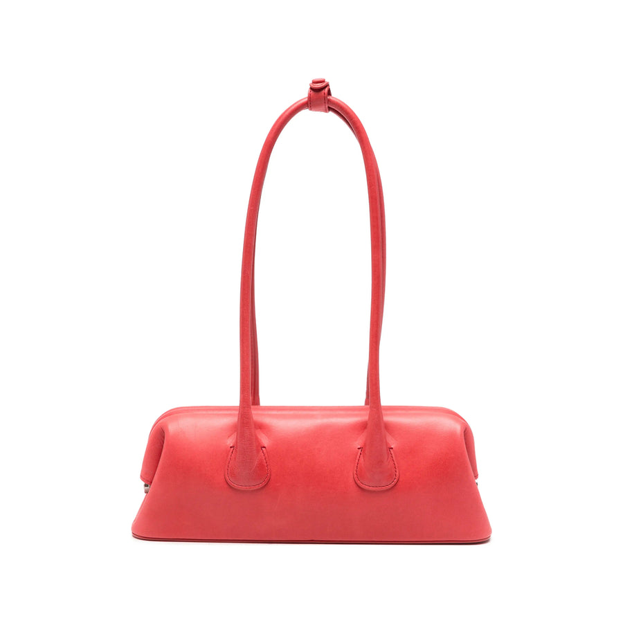 Tote Bag Red Calf Leather
