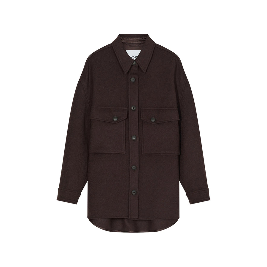 Oversized Wool Sweater Brown Body: Recycled Jackets
