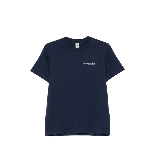 T-Shirt Crew Neck Blue Cotton T-shirts & Jerseys