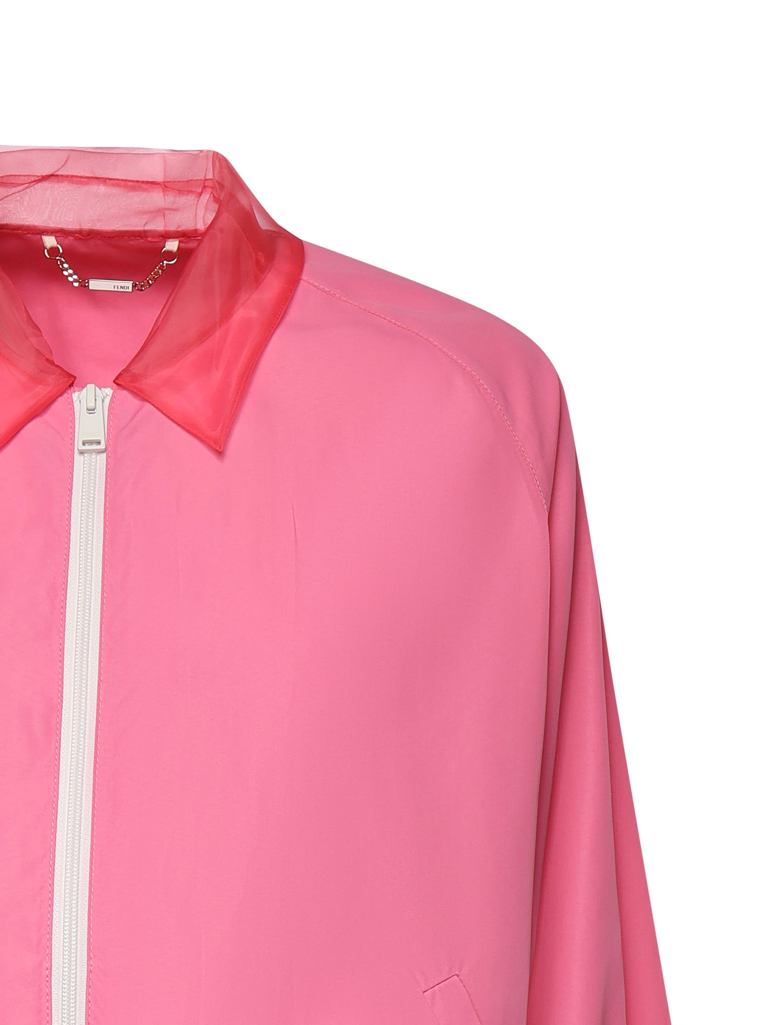 Fendi Coats Pink Viscose
