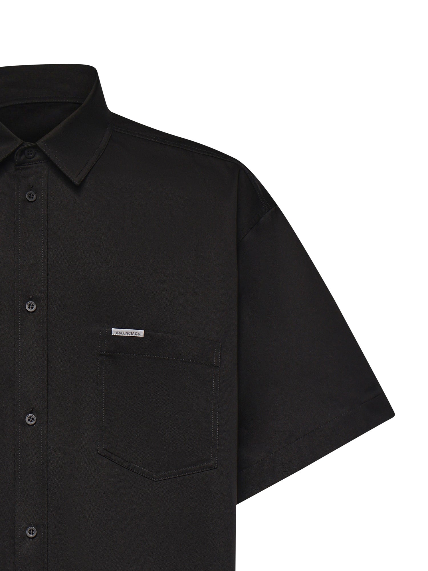 Balenciaga Shirts Black Cotton