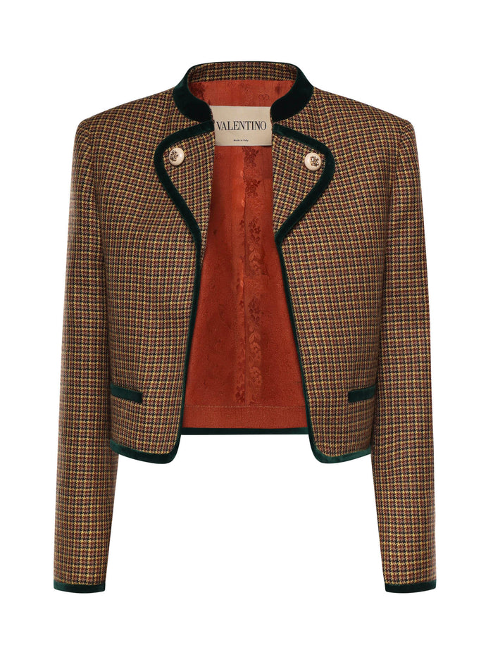 Valentino Garavani Jackets Yellow/brown/beige/black Virgin Wool