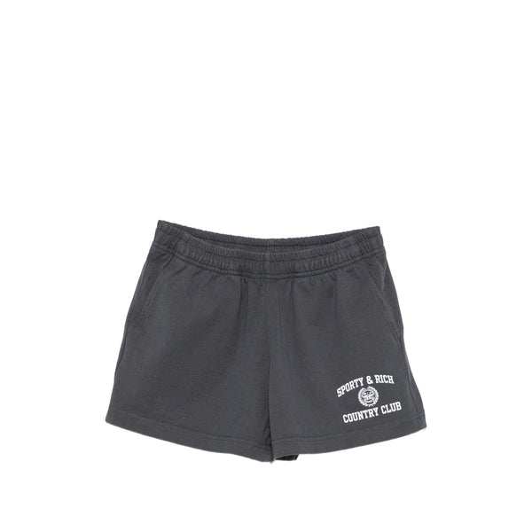 Mini Shorts Grey Cotton