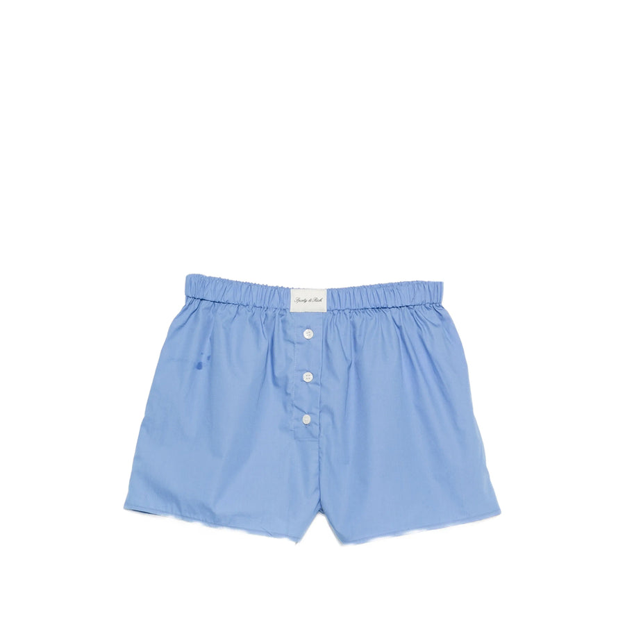 Mini Shorts Blue Cotton