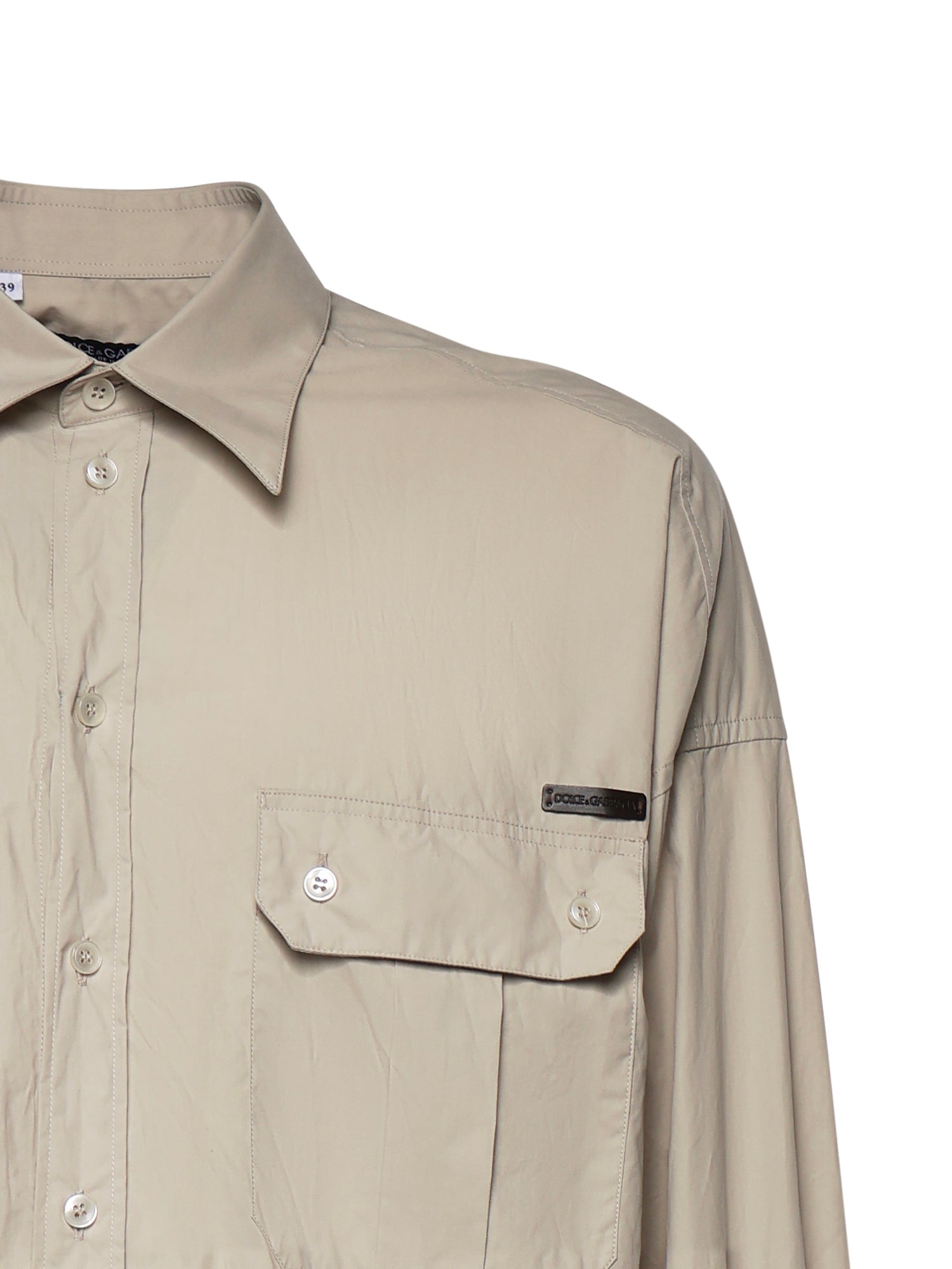 Dolce & Gabbana Shirts Beige Cotton