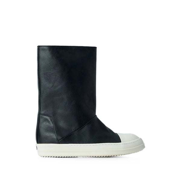 Sneakers With Round Toe Black Thermoplastic Elastomers