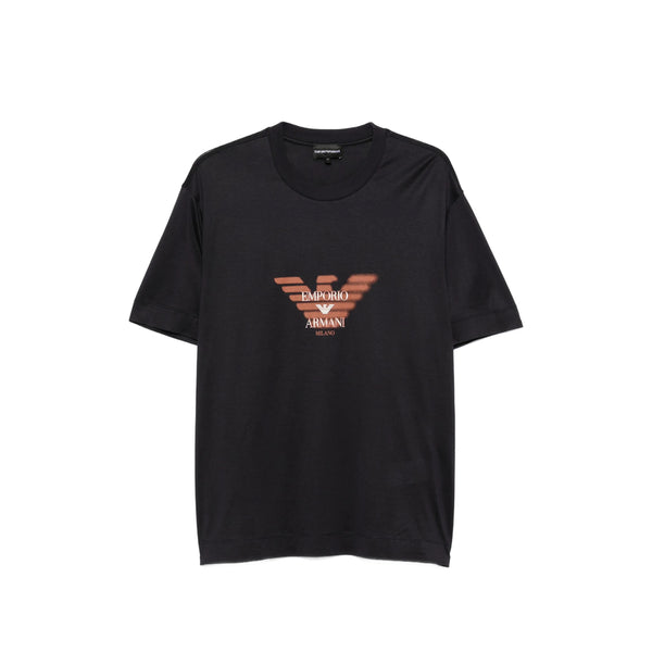 T-Shirt Crew Neck Black Cotton T-shirts