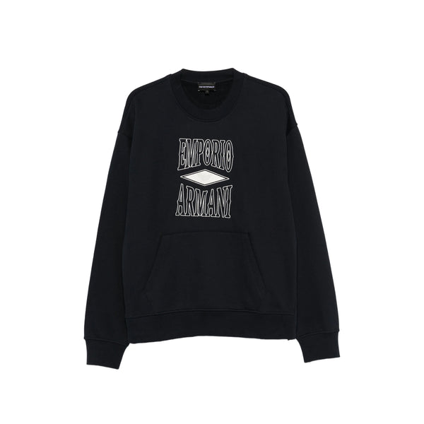 Sweatshirt Black Cotton Blend Sweatshirts