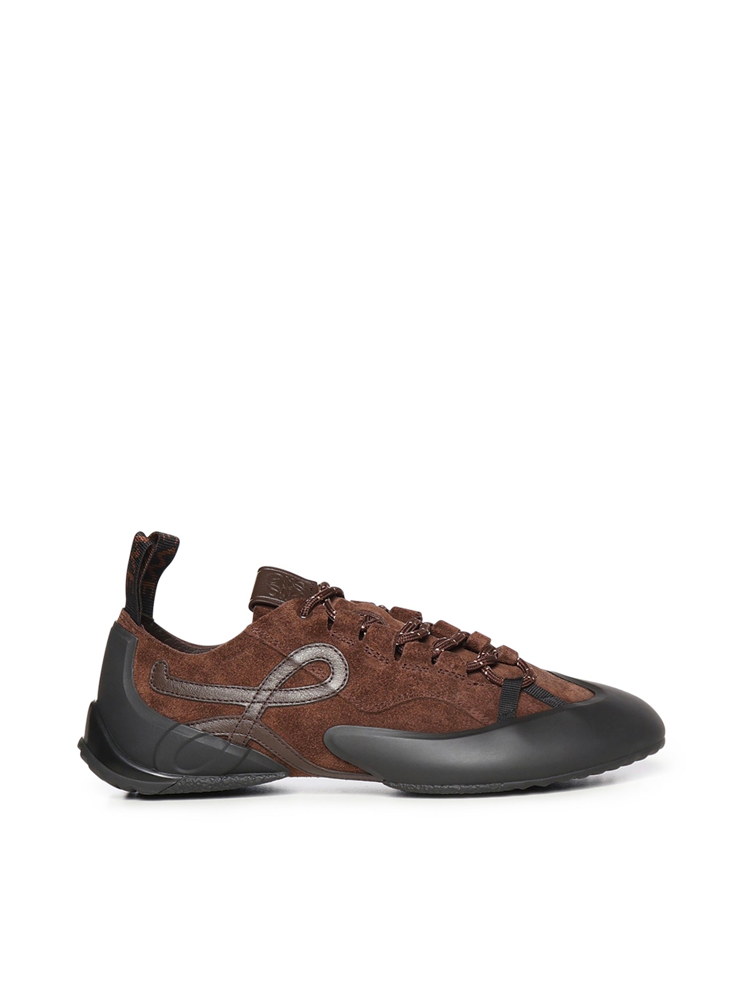 Loewe Sneakers Dark Brown/dark Brown Suede/tpu Calfskin