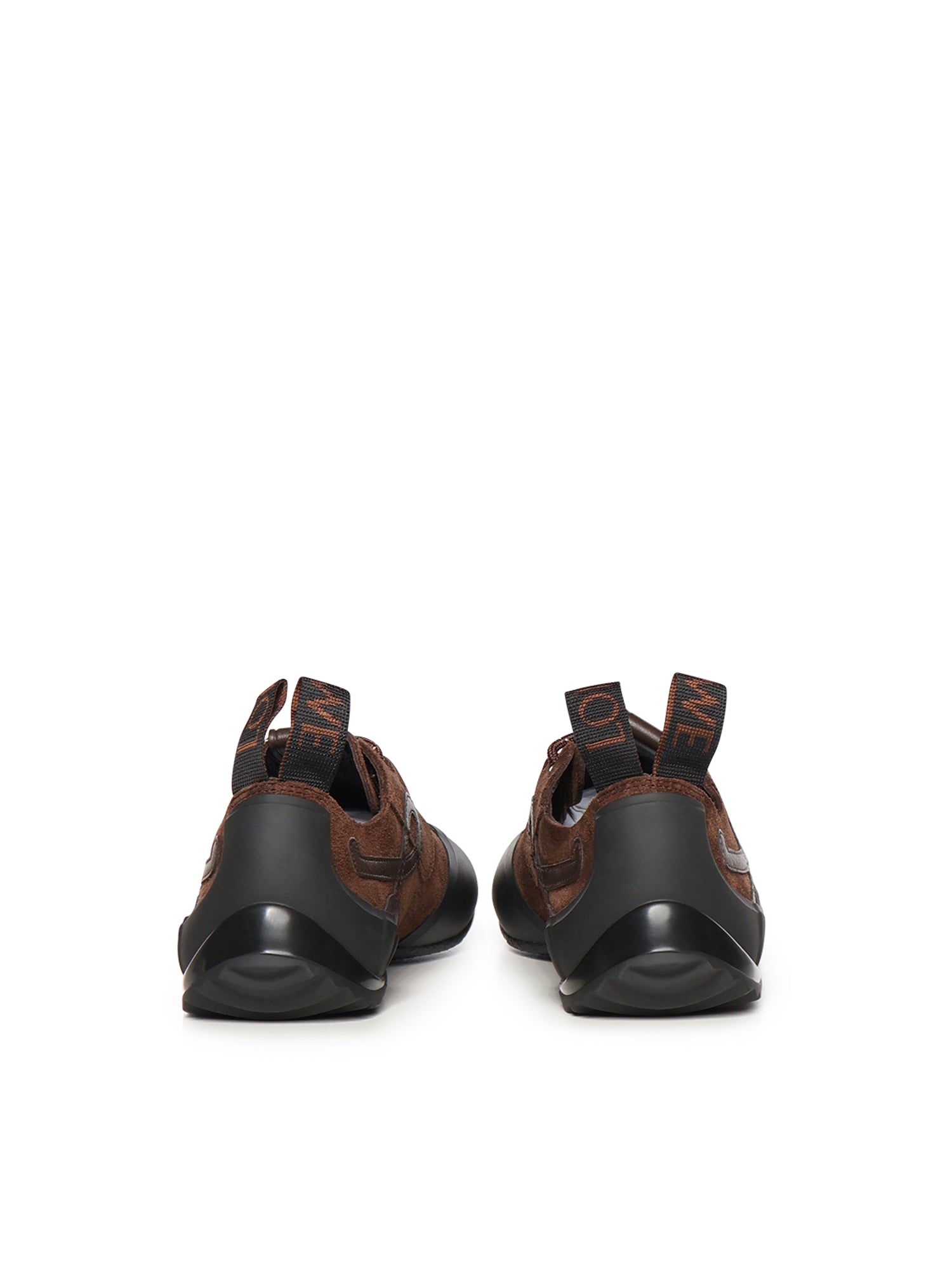 Loewe Sneakers Dark Brown/dark Brown Suede/tpu Calfskin