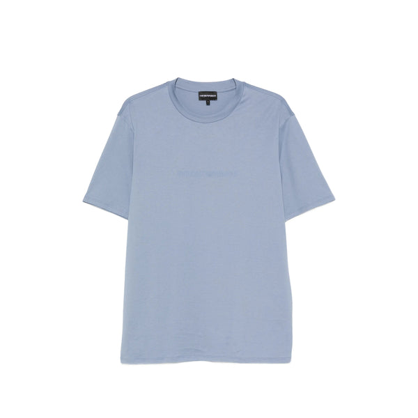 Crew Neck T-Shirt Blue Cotton T-shirts