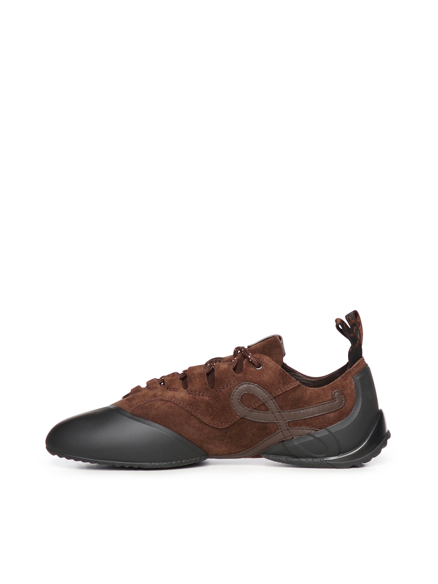 Loewe Sneakers Dark Brown/dark Brown Suede/tpu Calfskin