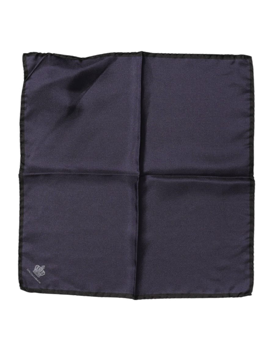 Dolce & Gabbana 100% Silk scarf in navy