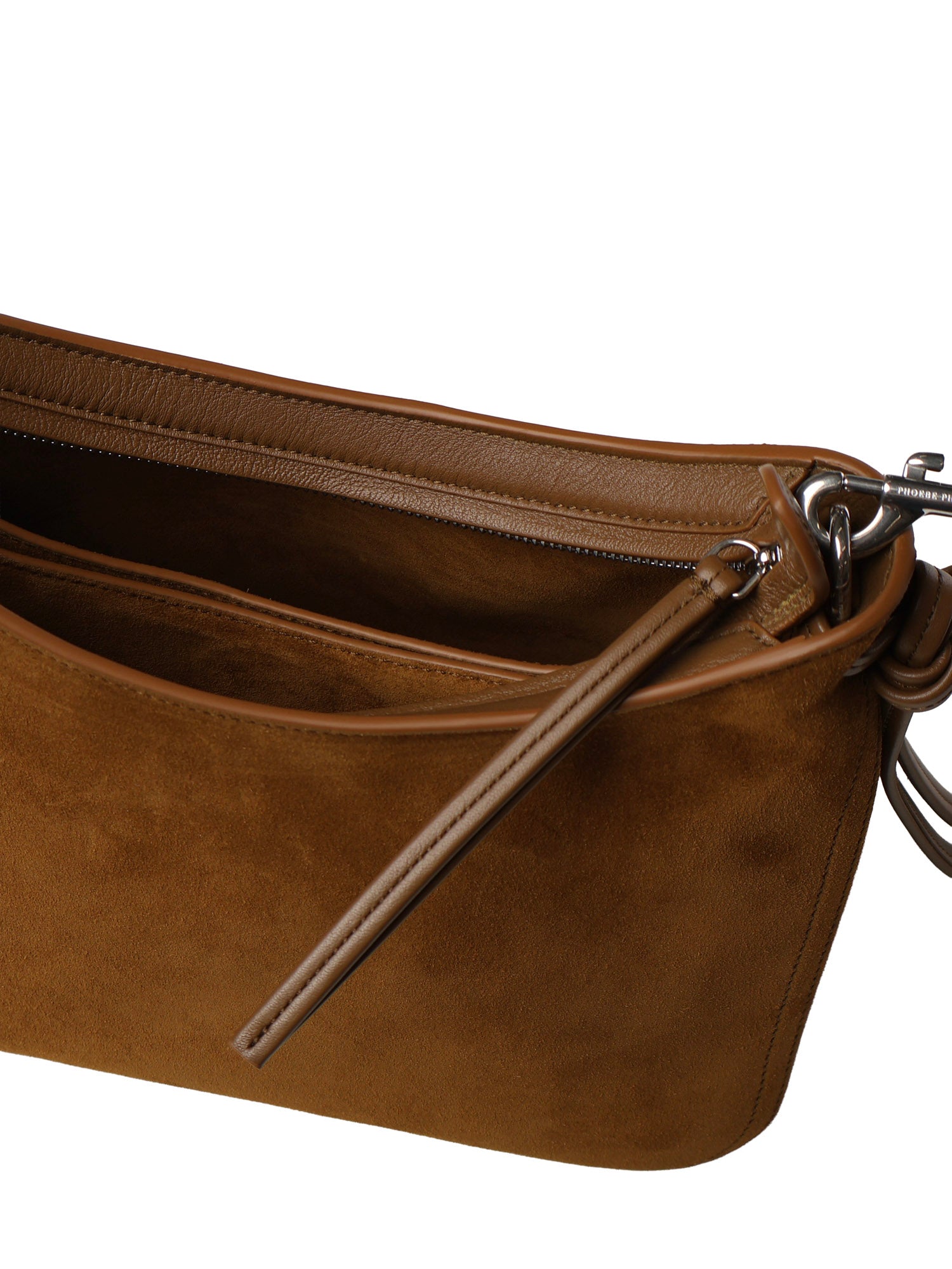 PHOEBE PHILO Bags Toffee Silver Suede / Leather