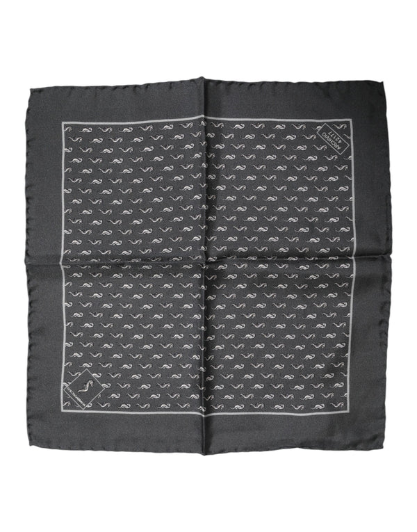 Dolce & Gabbana 100% Silk scarf in black