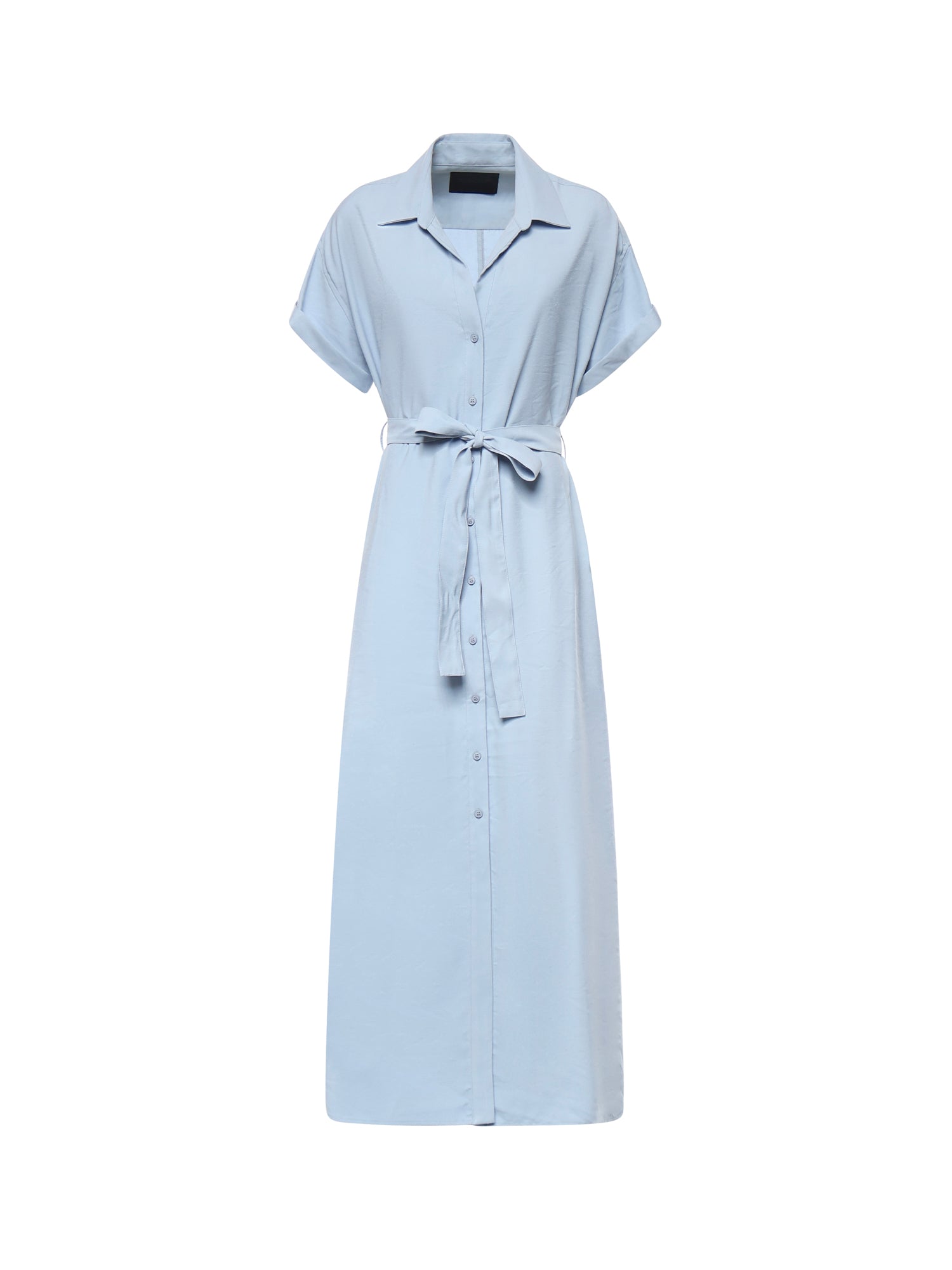 Dondup Dresses Powder Blue Viscose Polyester