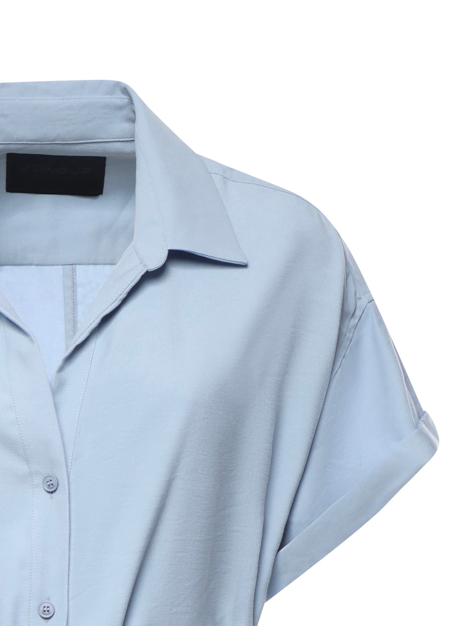 Dondup Dresses Powder Blue Viscose Polyester
