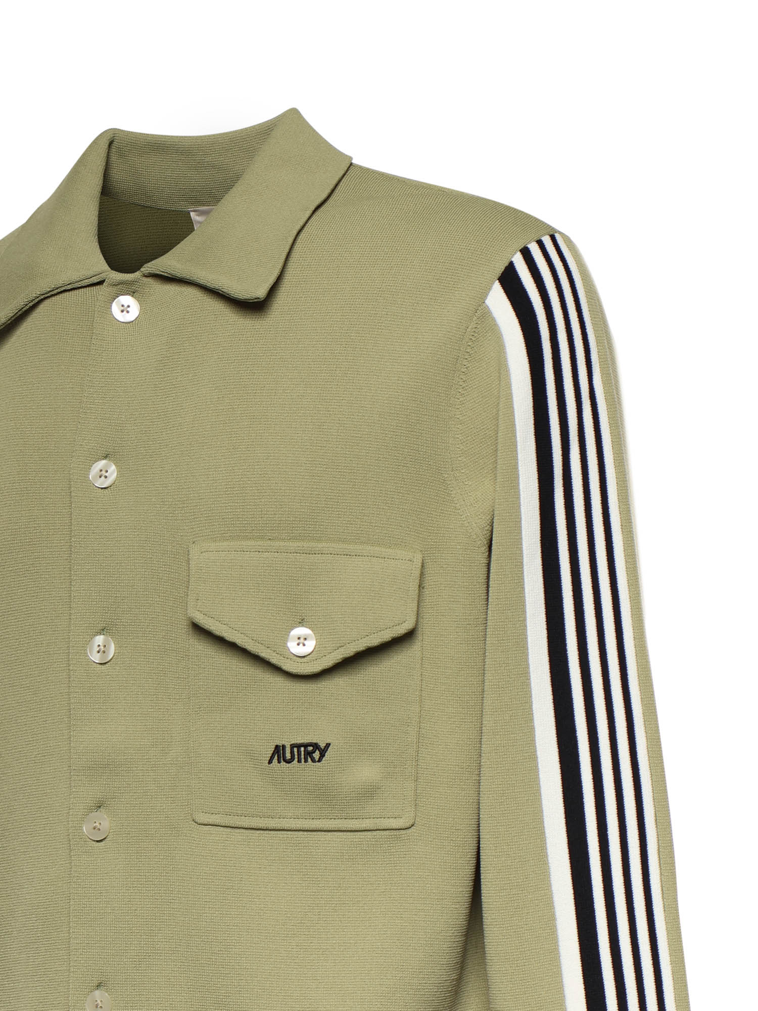 AUTRY Shirts Green Viscose - Nylon