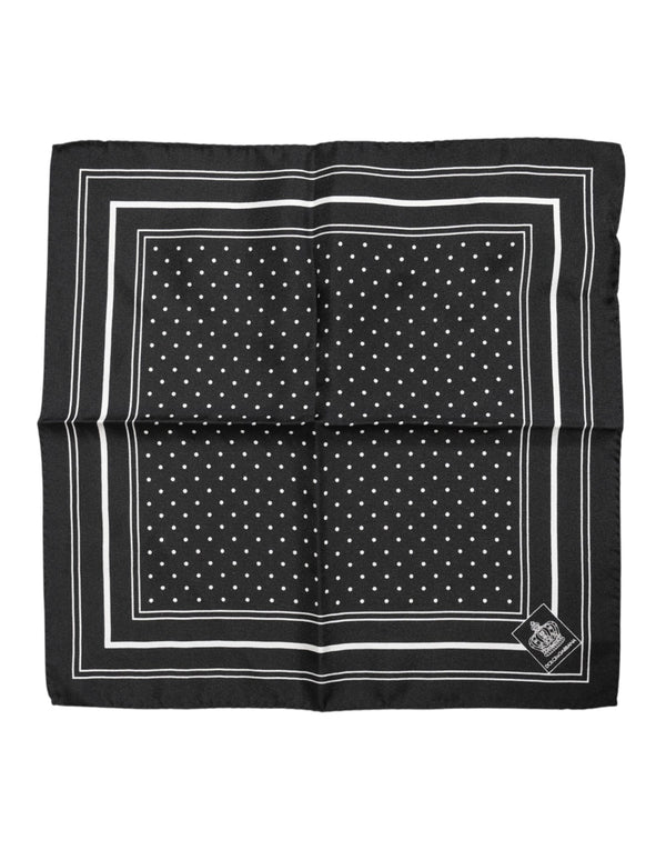 Dolce & Gabbana 100% Silk scarf in black