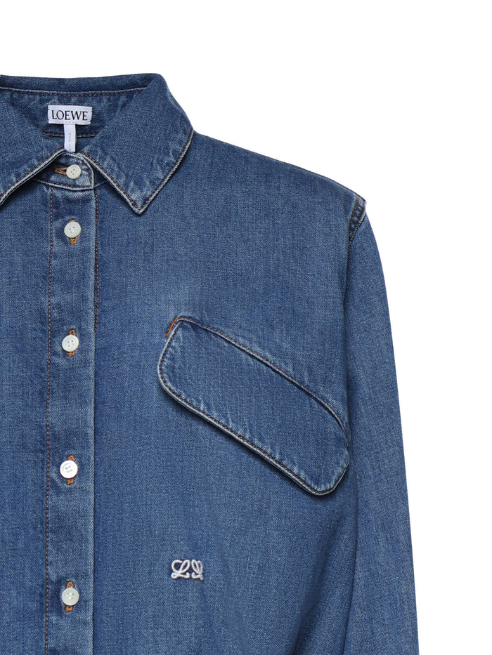 Loewe Shirts Blue Cotton