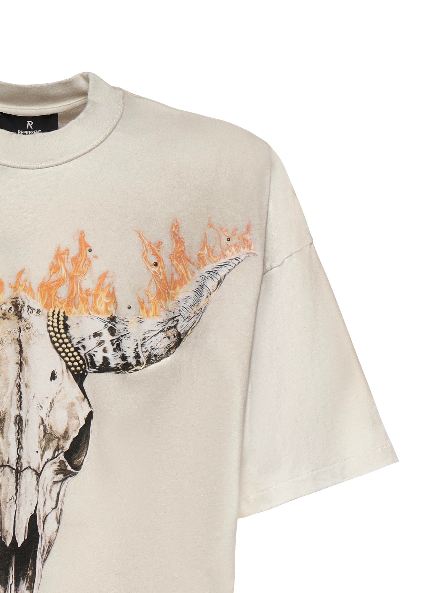 Represent T-shirts and Polos Washed Ecru Cotton