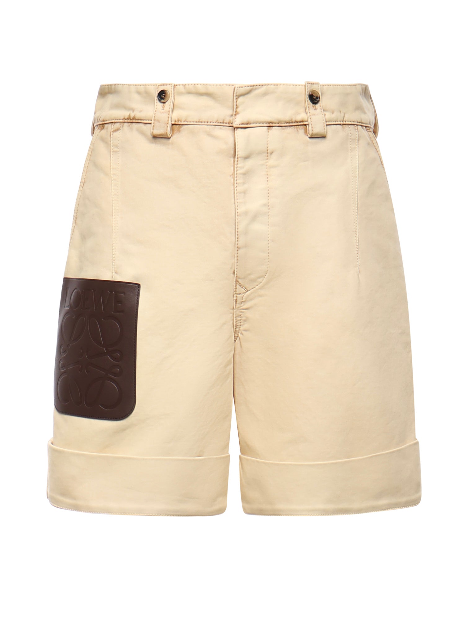 Loewe Shorts Beige Cotton