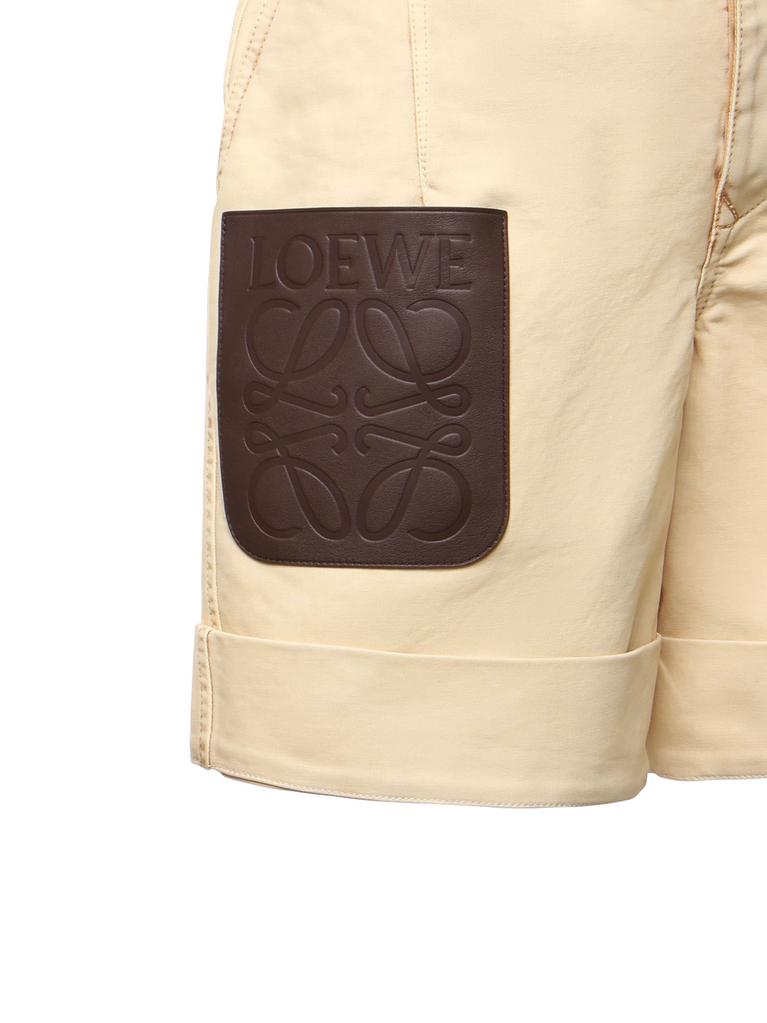 Loewe Shorts Beige Cotton