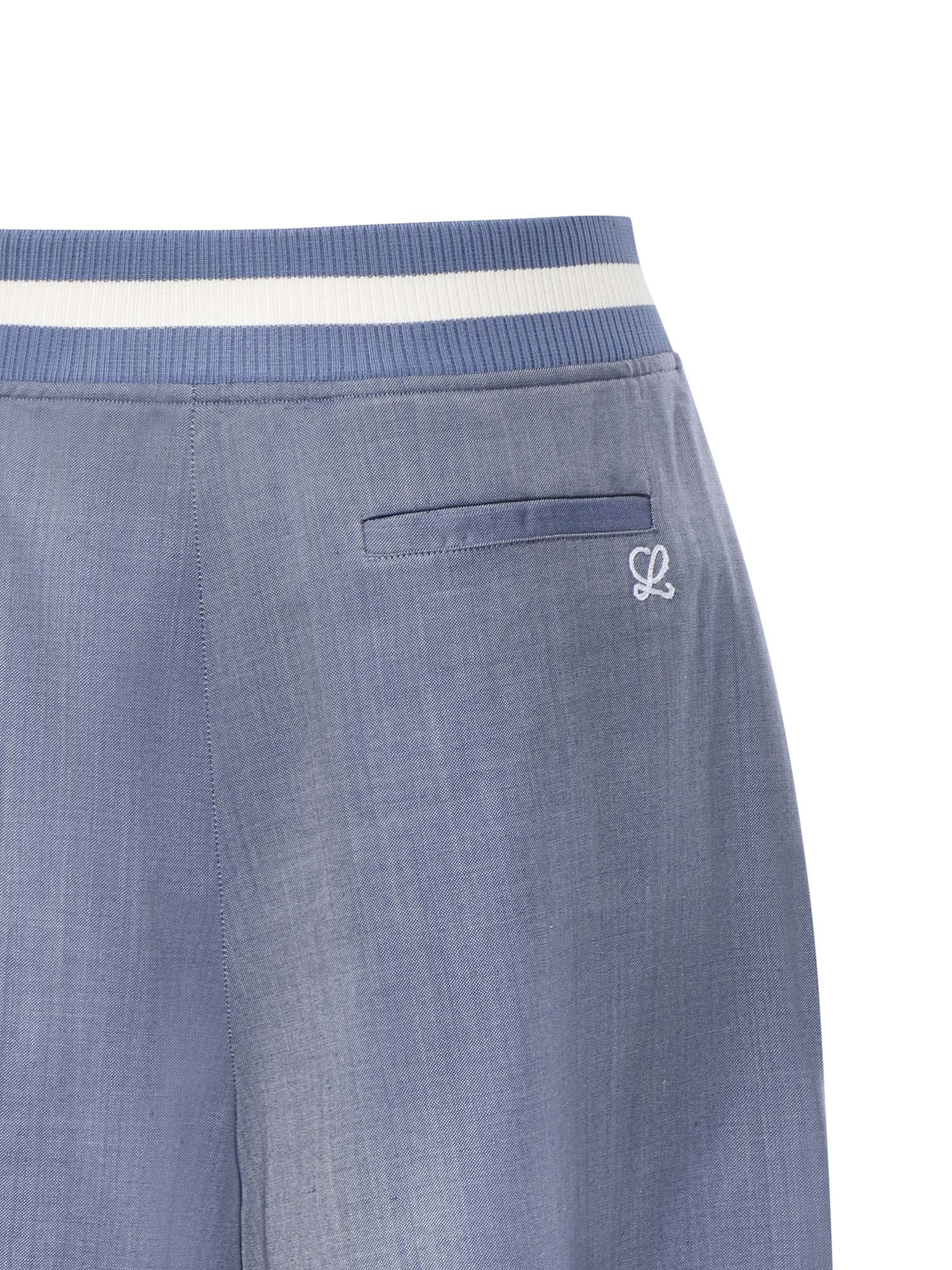 Loewe Shorts Blue Wool