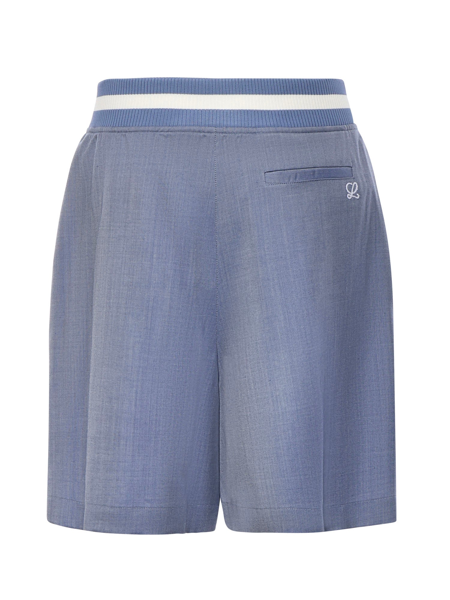 Loewe Shorts Blue Wool