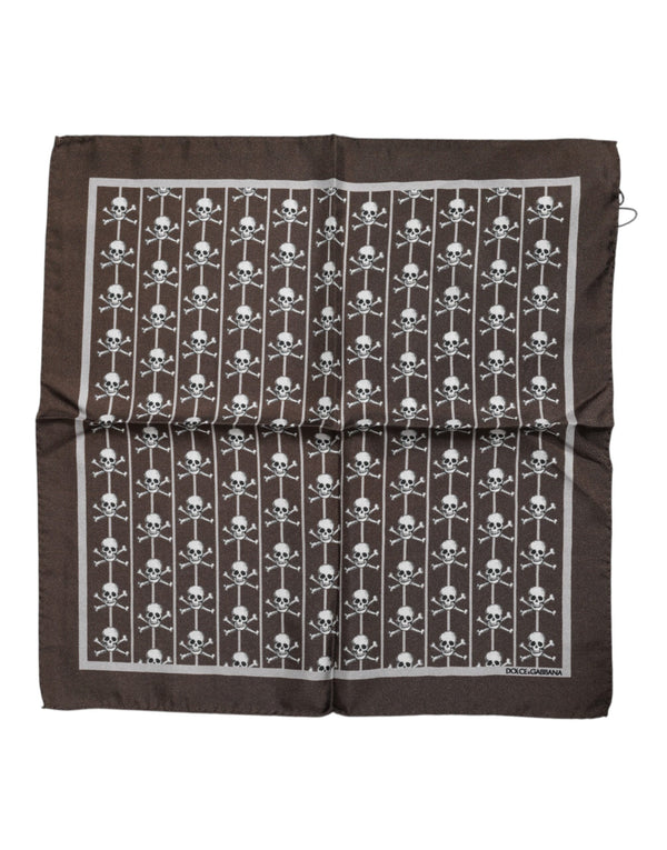 Dolce & Gabbana 100% Silk scarf in brown