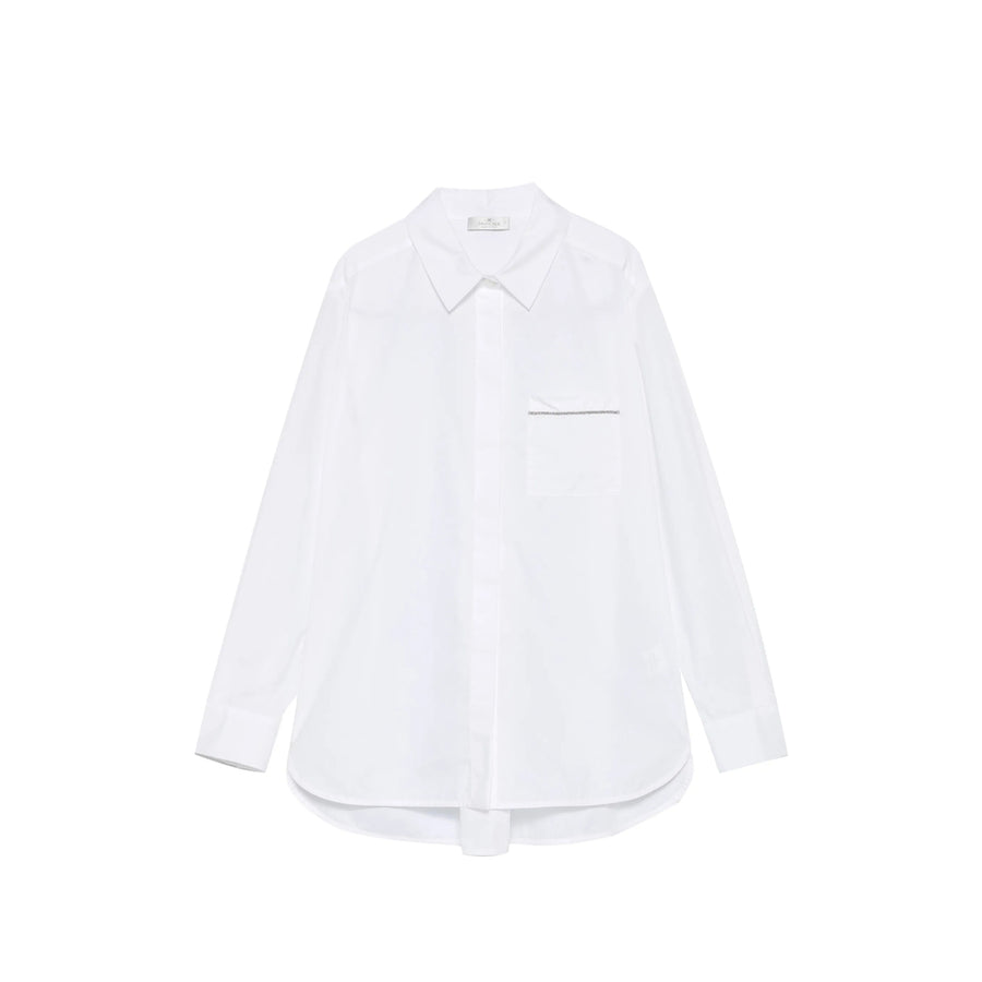 Cotton Shirt White Top