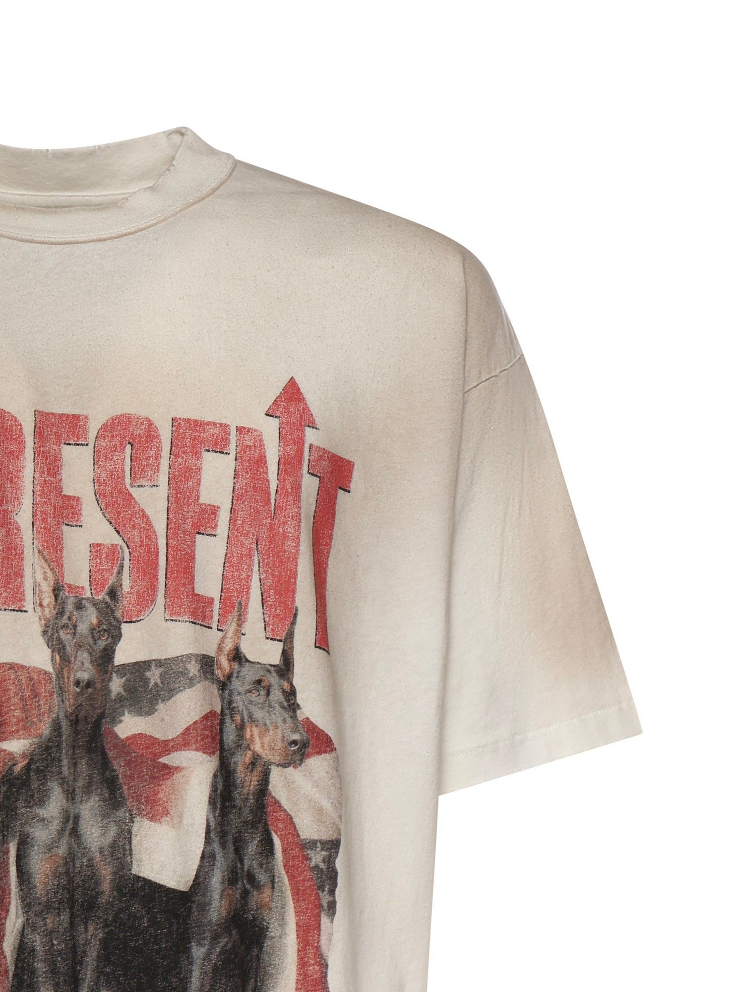 Represent T-shirts and Polos Washed Ecru Cotton