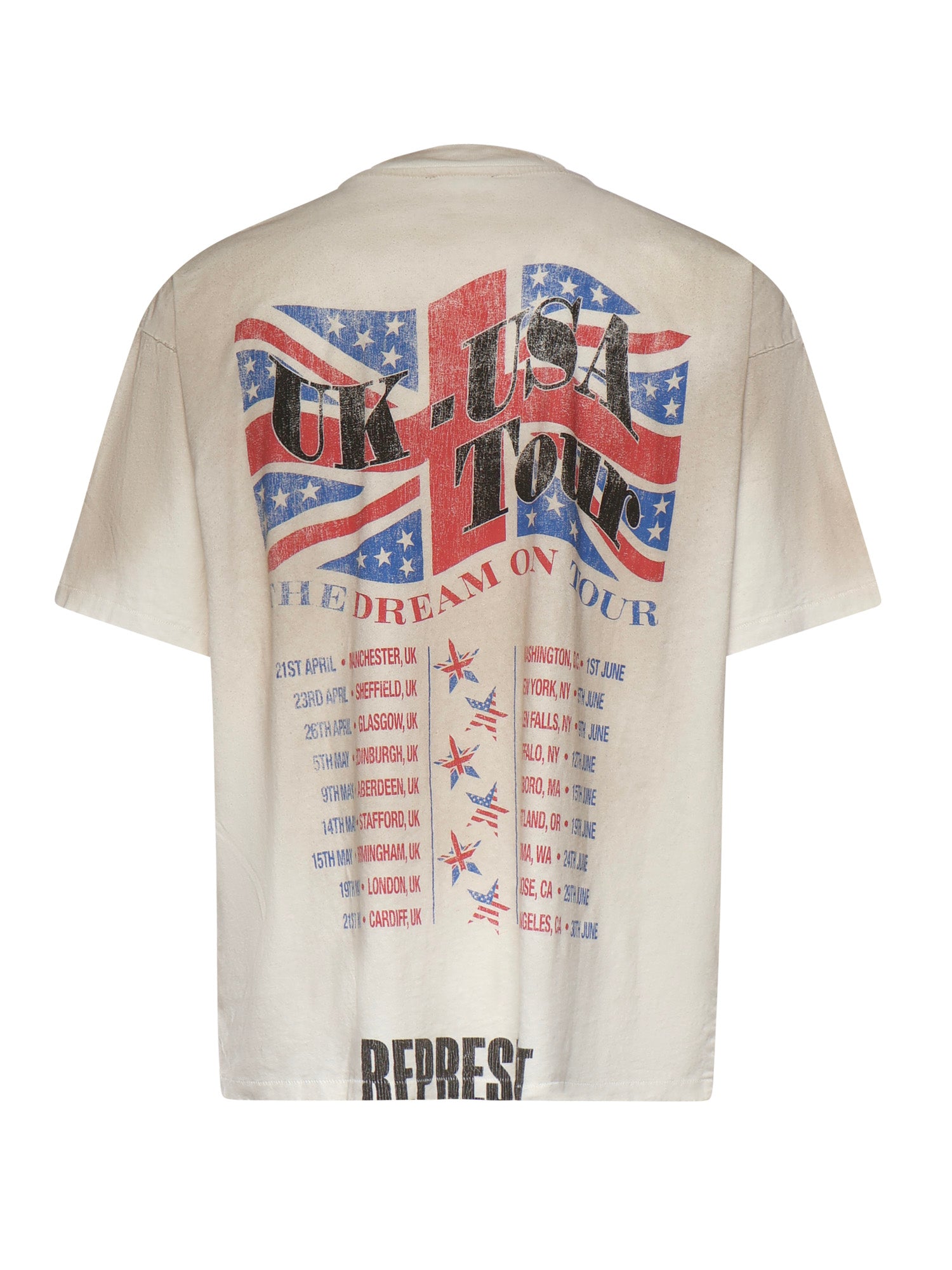 Represent T-shirts and Polos Washed Ecru Cotton