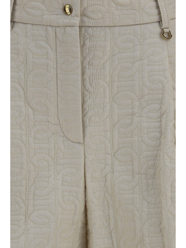 Shorts Logo Light Beige Polyamide