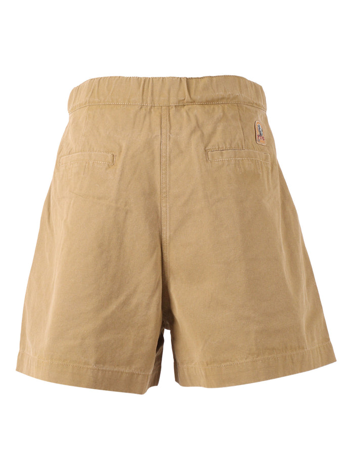 ALBINA - WOMAN SHORTS Beige Cotton Lining