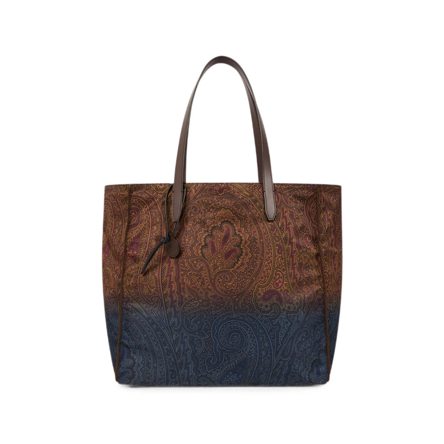 Tote Bag Brown-Blue Brown/blue