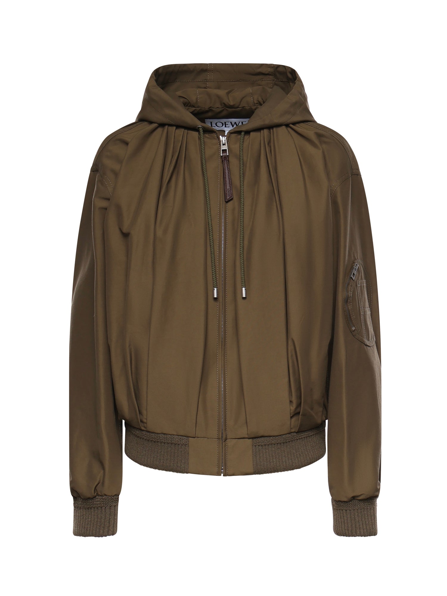 Loewe Jackets Khaki Green Cotton/polyamide