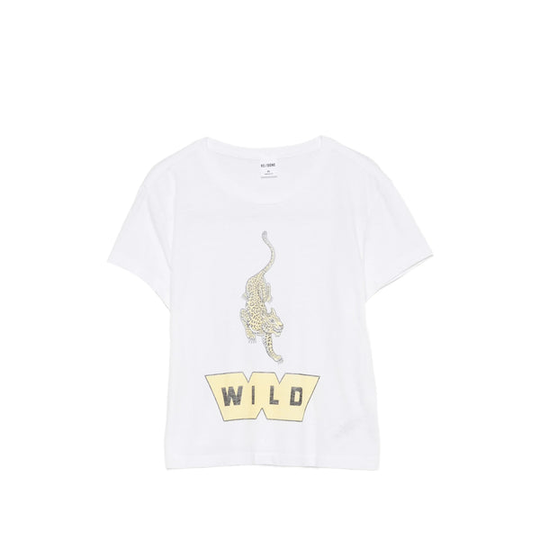 Graphic Print Cotton T-Shirt White T-shirts & Jerseys