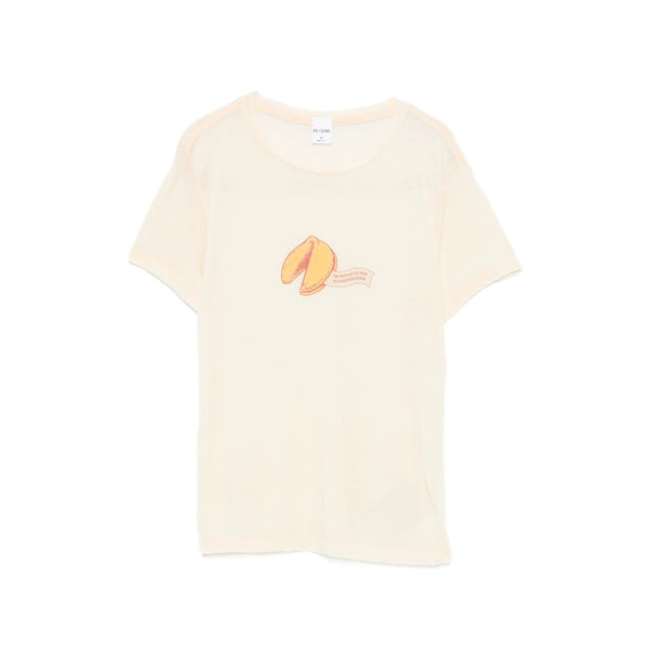 T-Shirt With Fortune Cookie Print Neutrals Organic Cotton T-shirts & Jerseys
