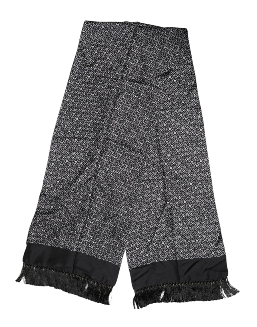 Dolce & Gabbana 100% Silk scarf in black