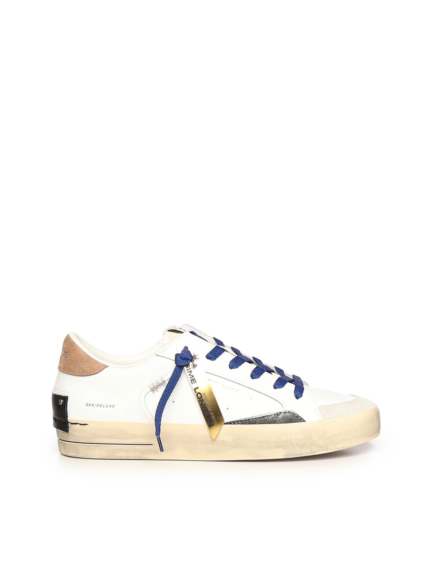Crime London Sneakers Brown Sugar Leather Fabric