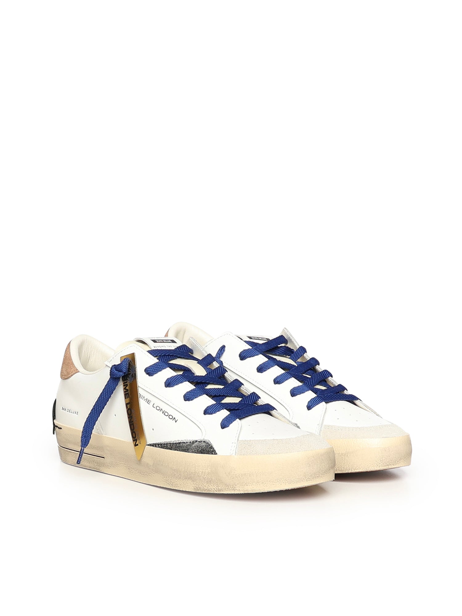 Crime London Sneakers Brown Sugar Leather Fabric