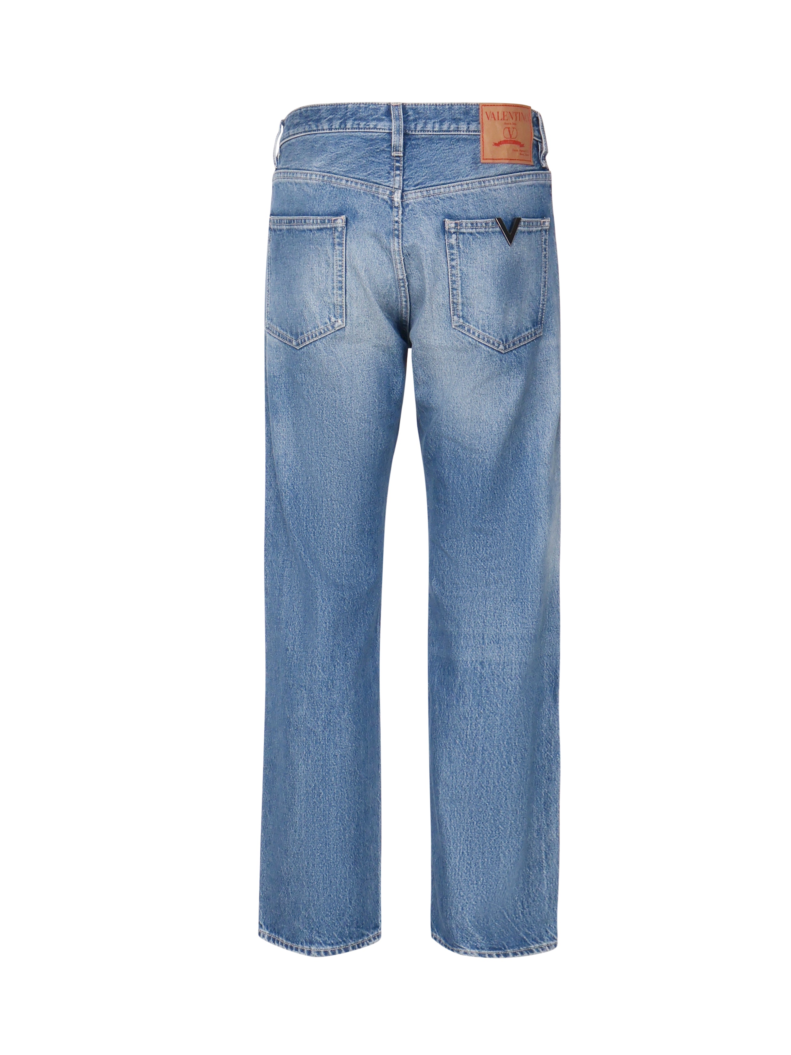 Valentino Garavani Jeans Blue Cotton Elastan