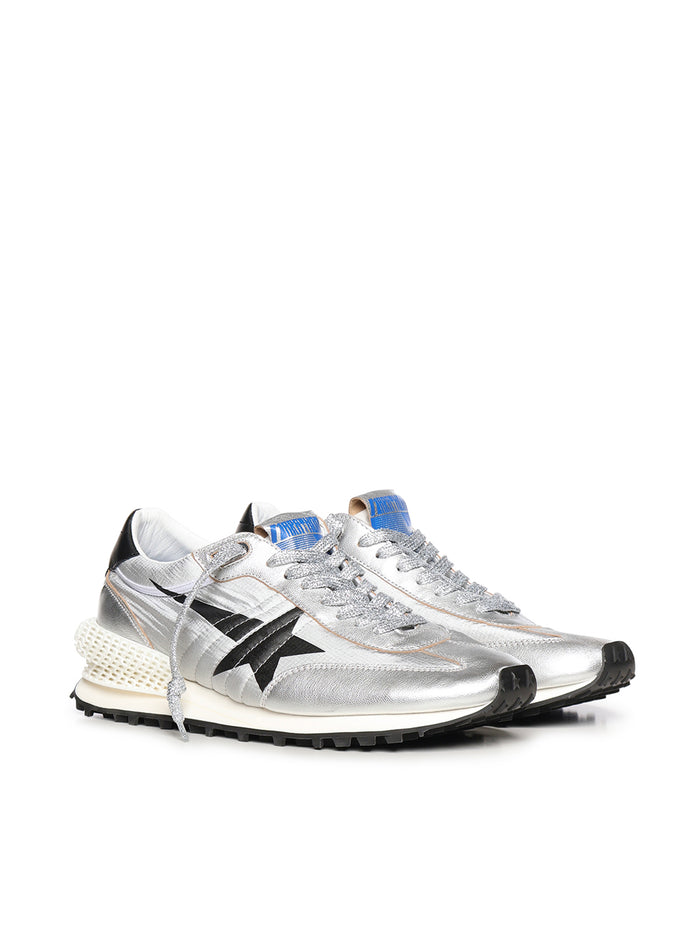 Golden Goose Sneakers Silver Black