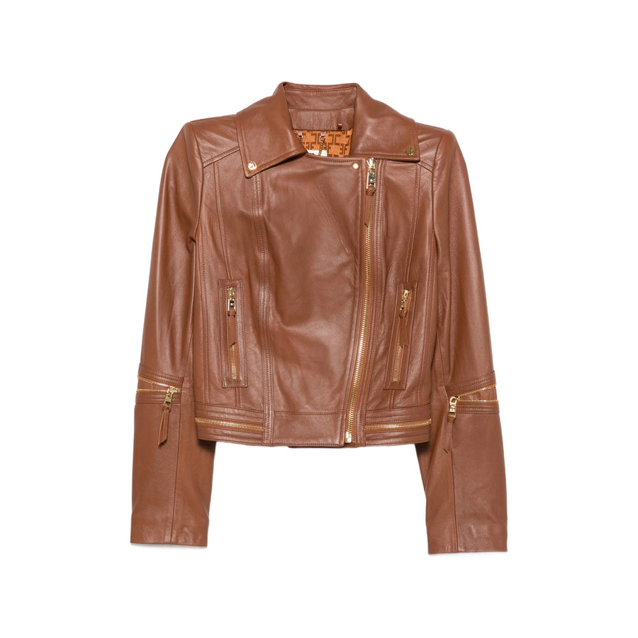 Leather Jacket Sheepskin Brown