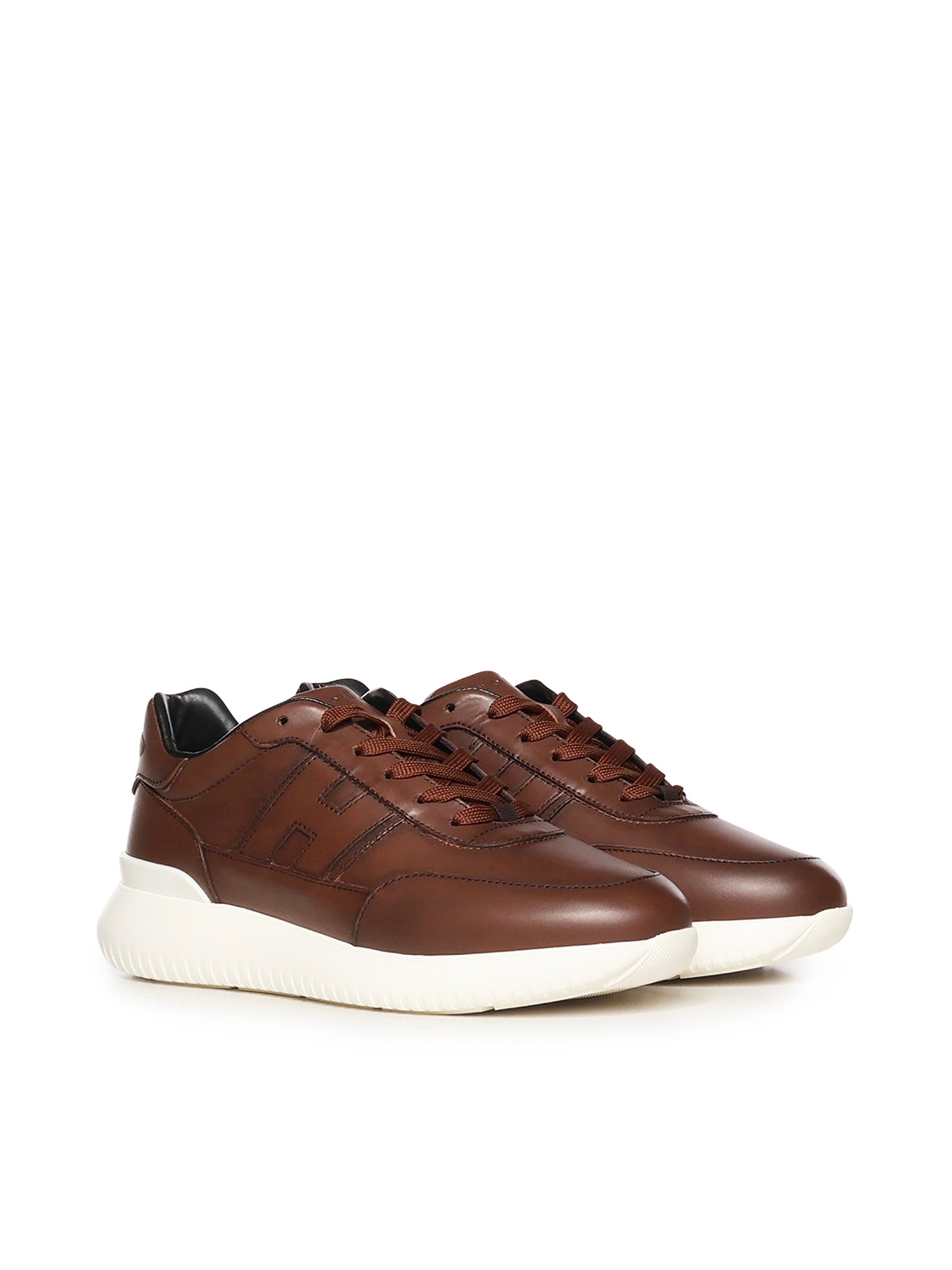 Hogan Flat shoes Brown Leather