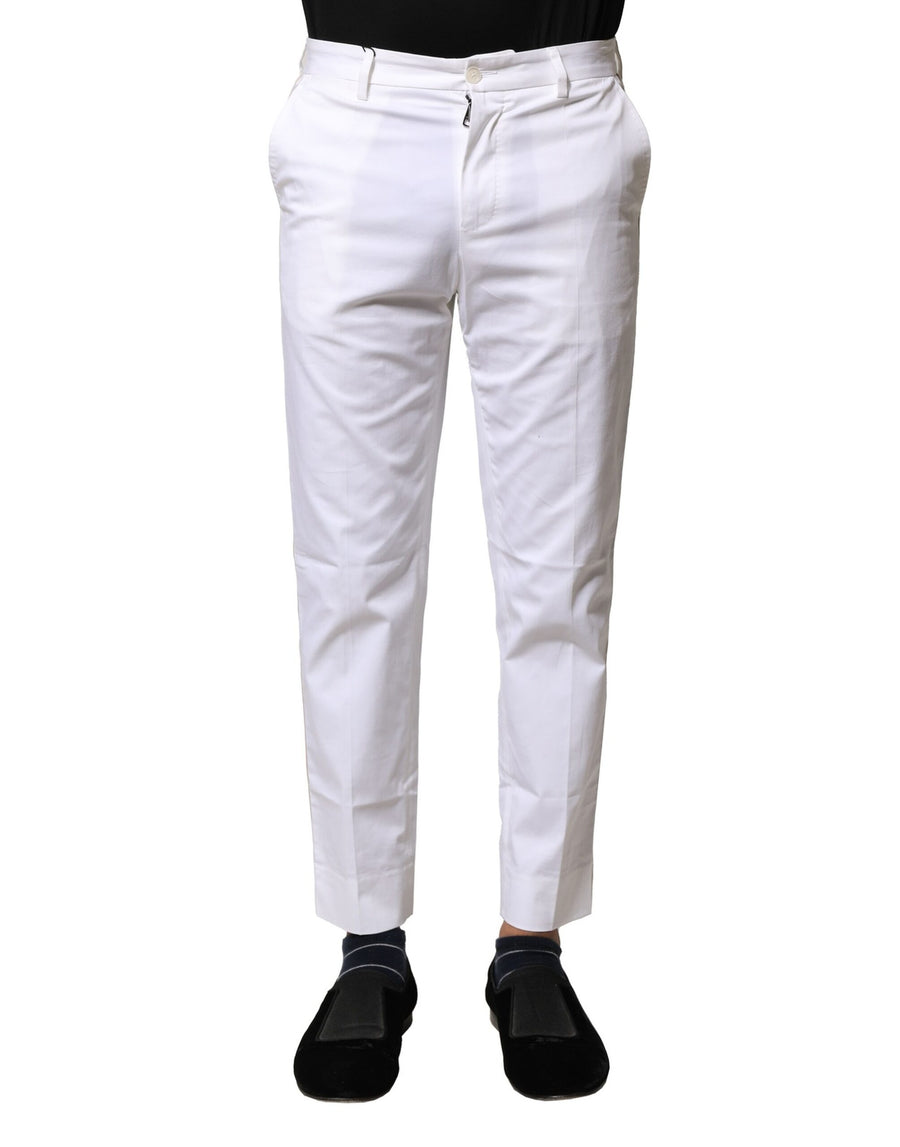 Dolce & Gabbana 92% Cotton 7% Polyester 1% Elastane trousers in white