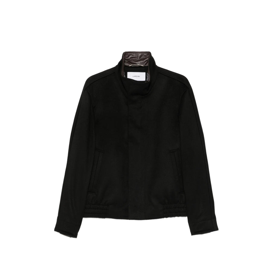 Bomber Jacket Black Virgin Wool