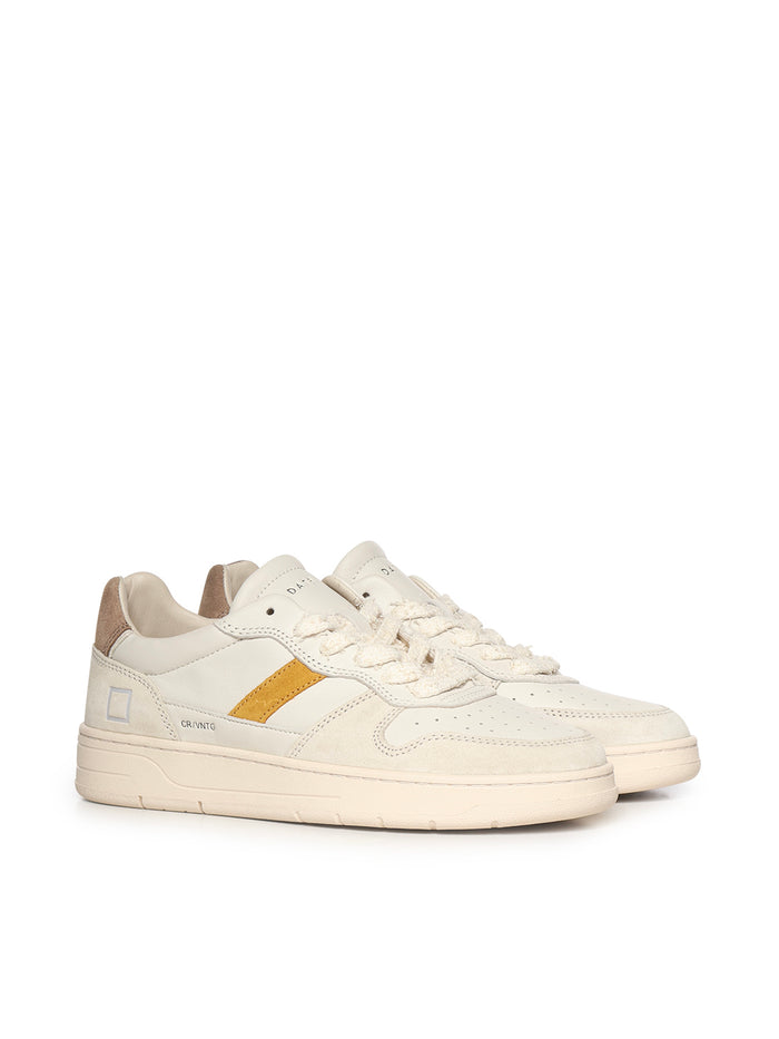 D.A.T.E. Sneakers White Goatskin