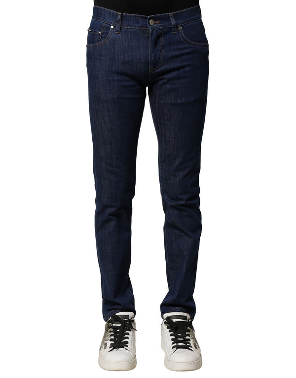 Dolce & Gabbana 66% Cotton jeans in blue